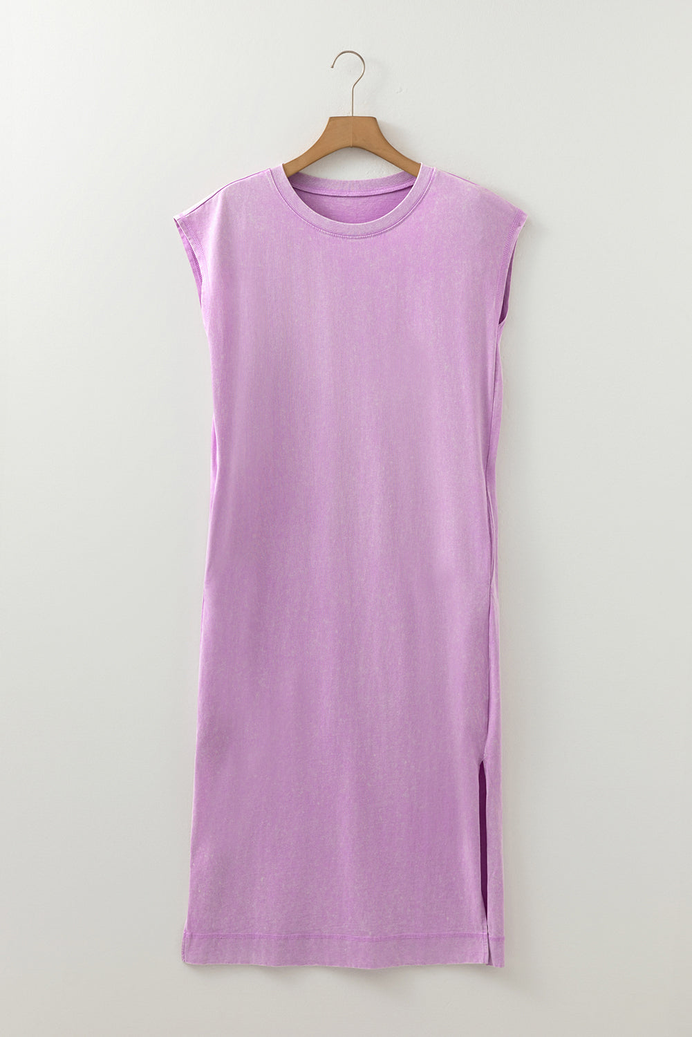 Wisteria Mineral Wash Pocketed T-shirt Dress