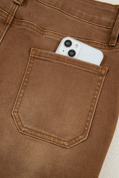 Breen Cropped High Rise Wide Leg Jeans